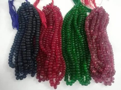Pumpkin Beads Strands and Necklace