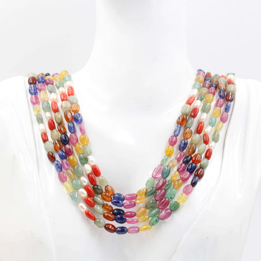 Navrathna Necklace - Indian Traditional Jewelry