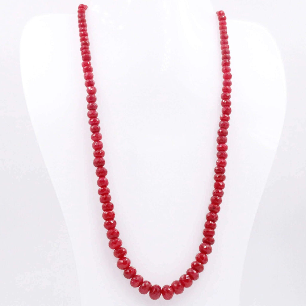 Beaded Ruby Necklace for Elegant Style