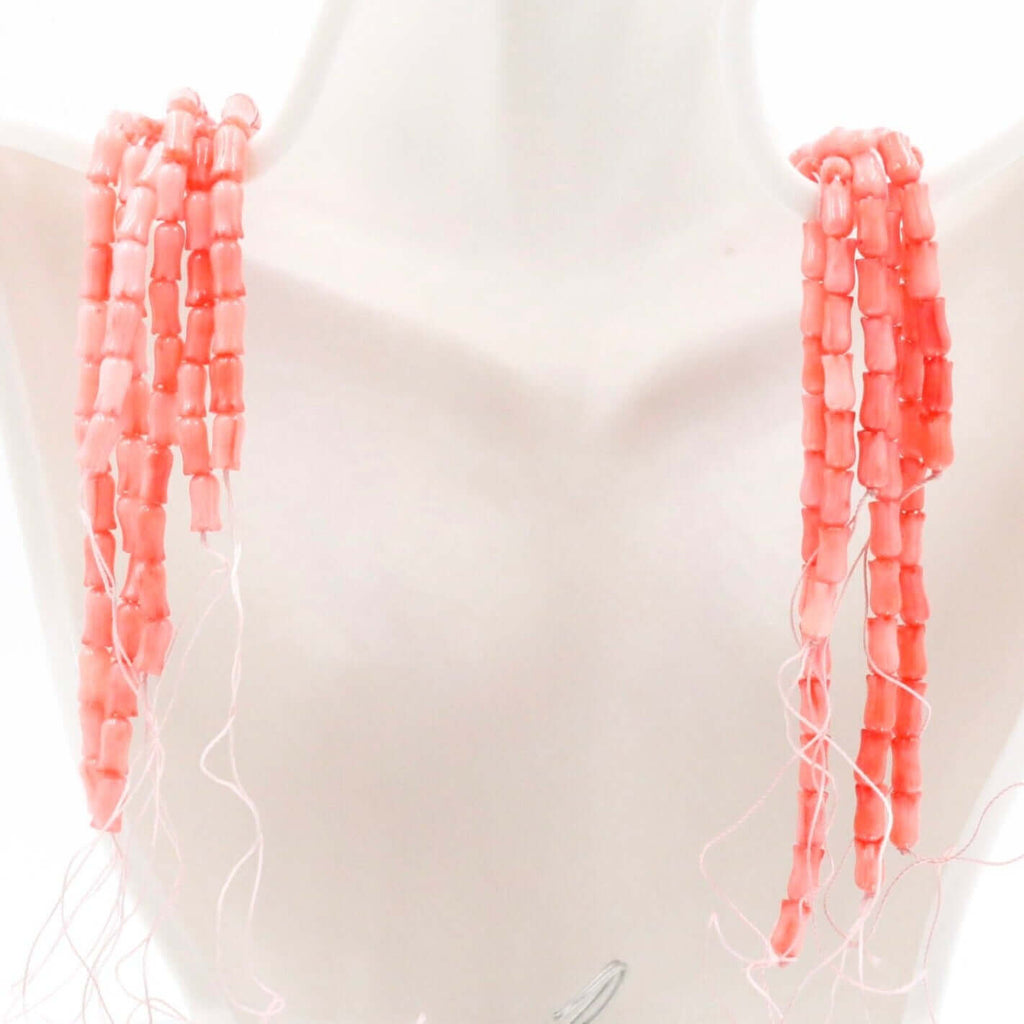 Pink Coral Necklace Design Collection for DIY Jewelry