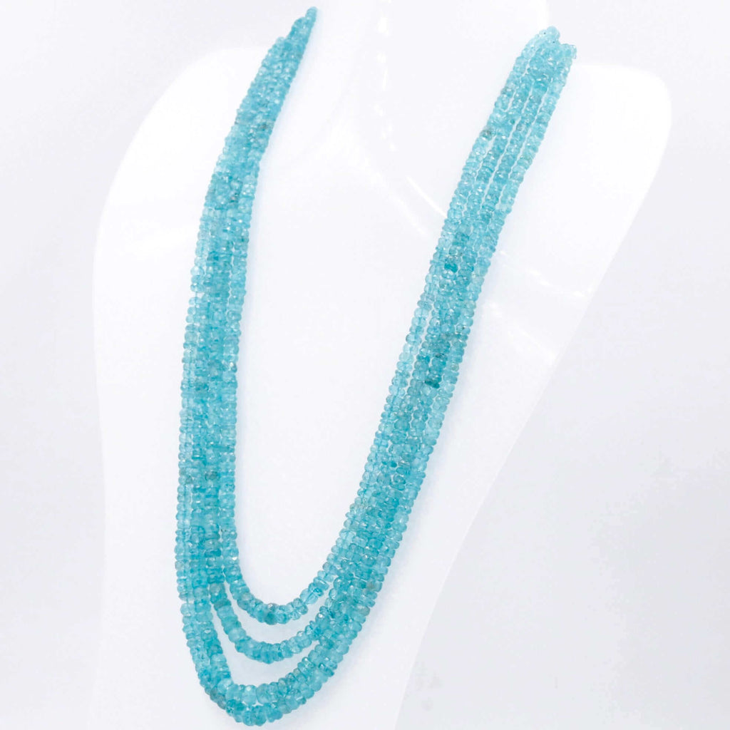 Best Present to give for Wedding Anniversary - Natural Blue Apatite Necklace