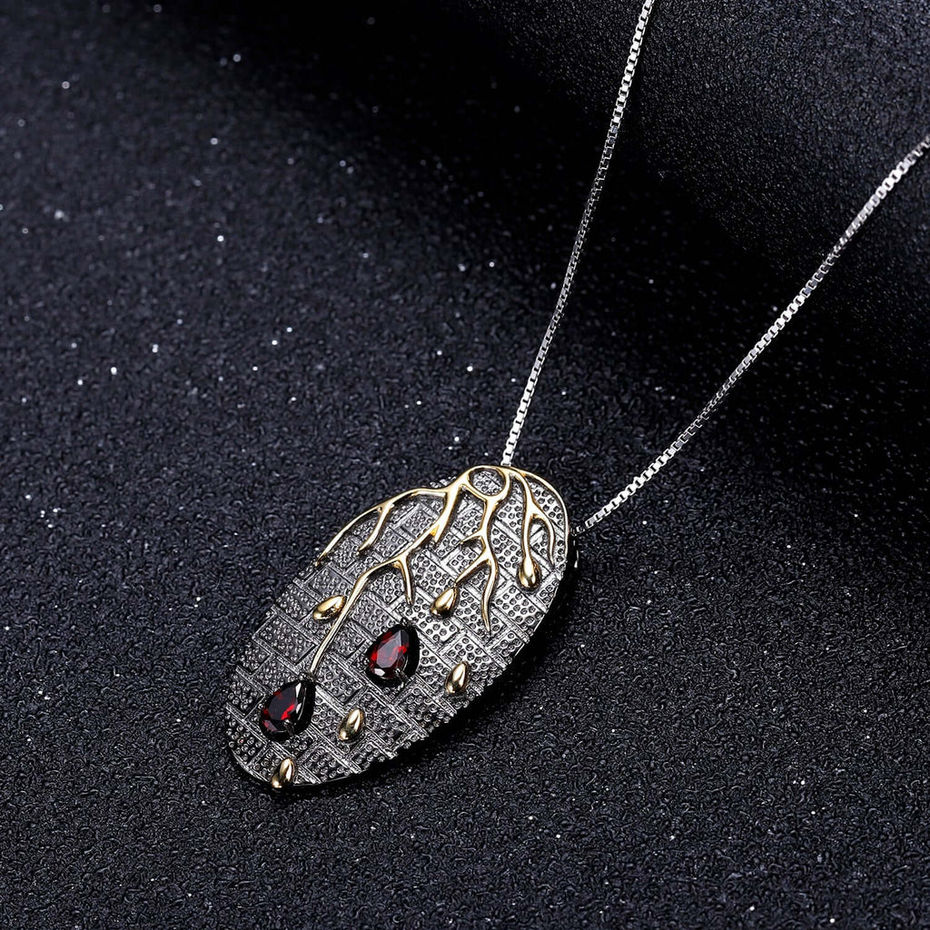 925 Sterling Silver Necklace Tree Statement Pendant 