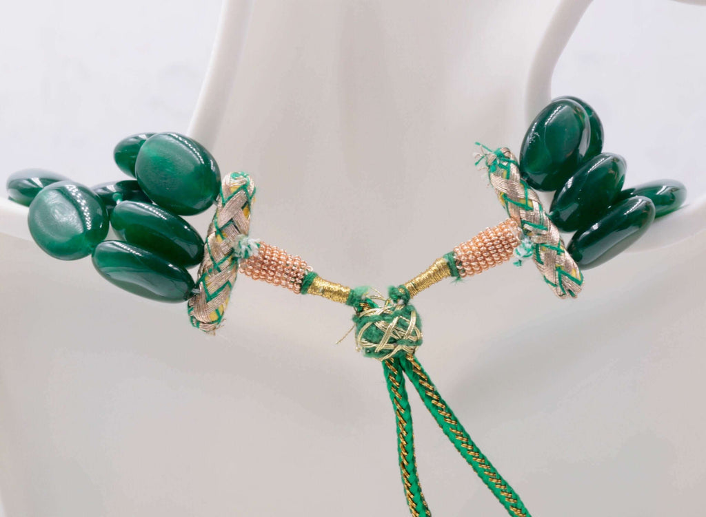 Natural Aventurine Quartz Necklace - Indian Jewelry