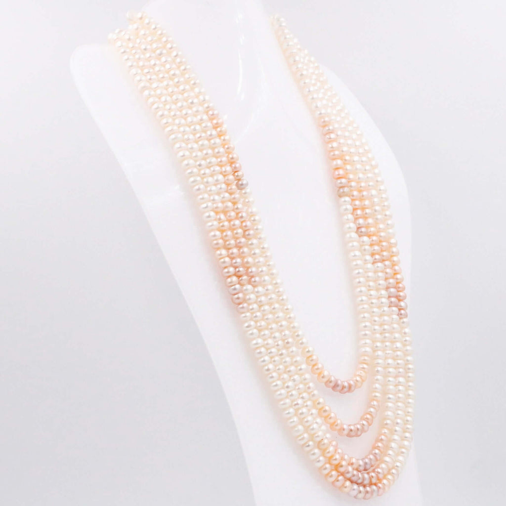Elegant Pearl Indian Necklace with Gemstones