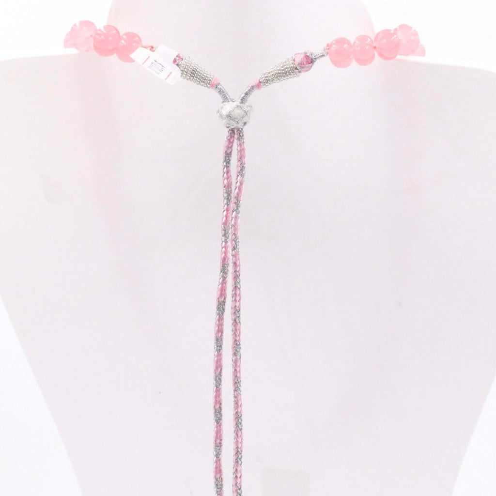 Pink Quartz Necklace: Indian Sarafa Jewelry