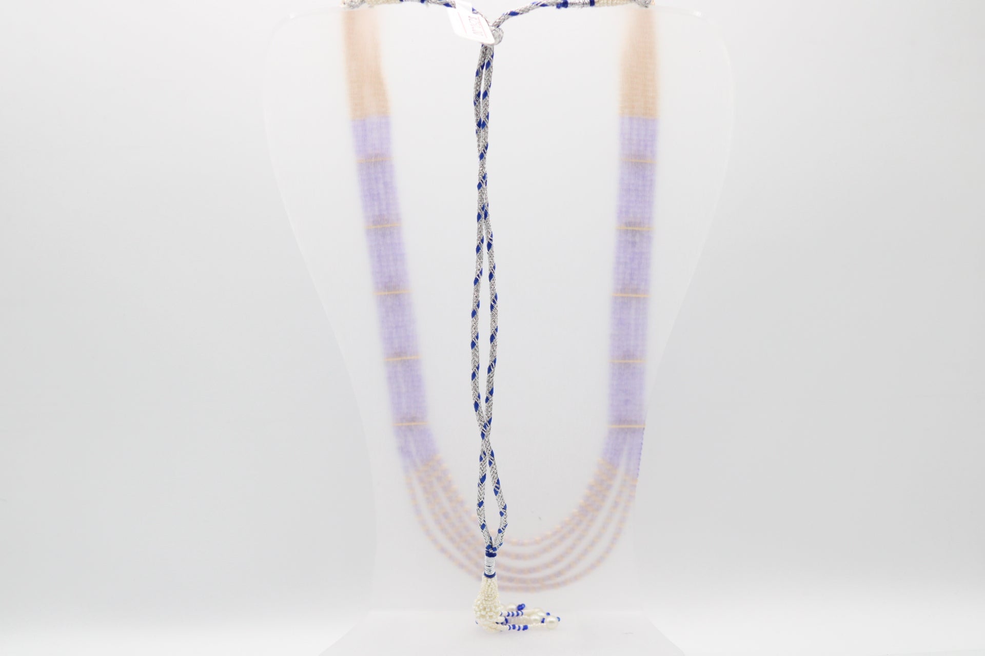 Cubic Zirconia & Pearl Necklace from the CZ Beaded Collection showcasing an elegant multi-strand design.