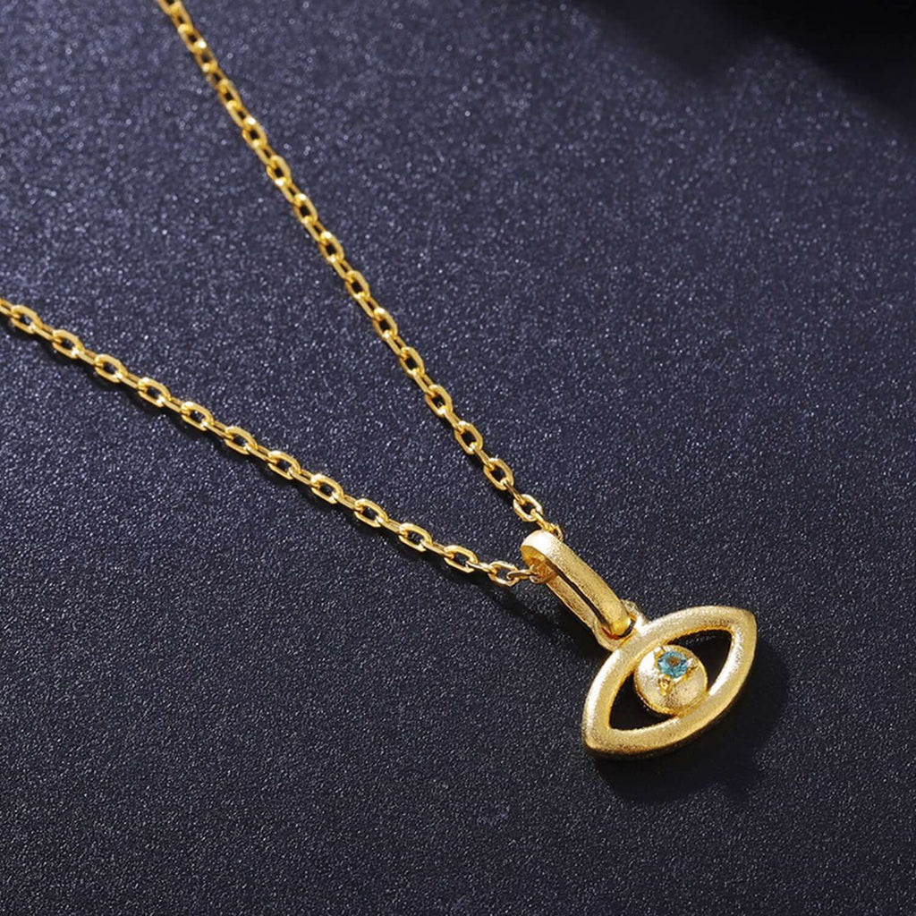 18K Gold Plated Evil Eye Necklace 
