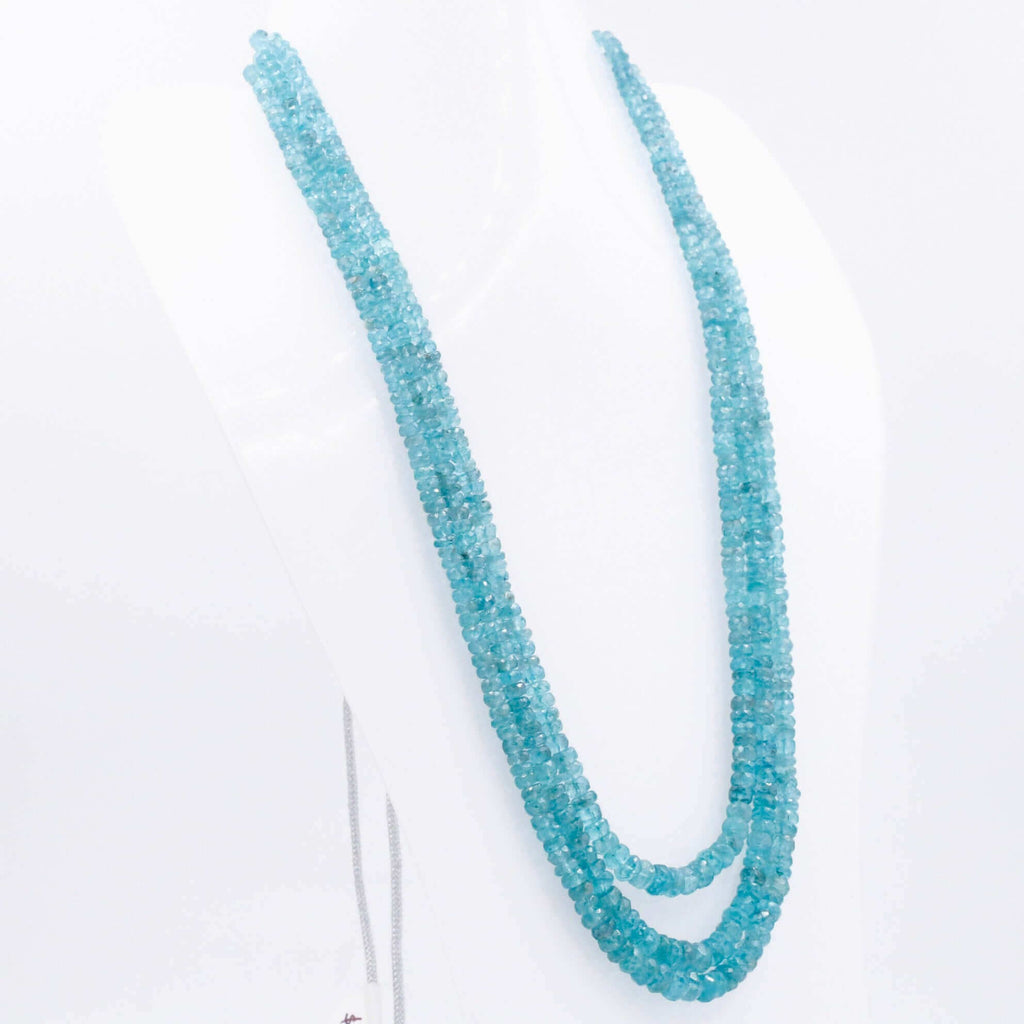 Natural Blue Apatite Necklace - Perfect Jewelry for Evening Gown