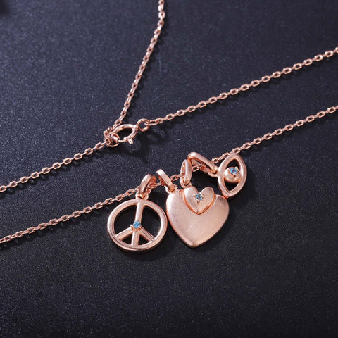 18k Gold Plated Charm Necklace