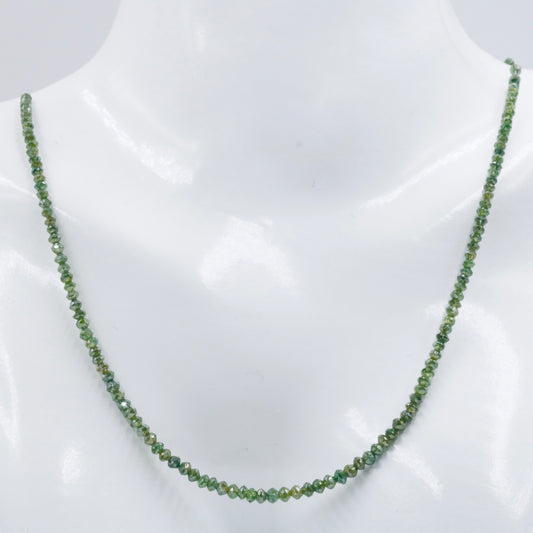 Natural Green Diamond Strand