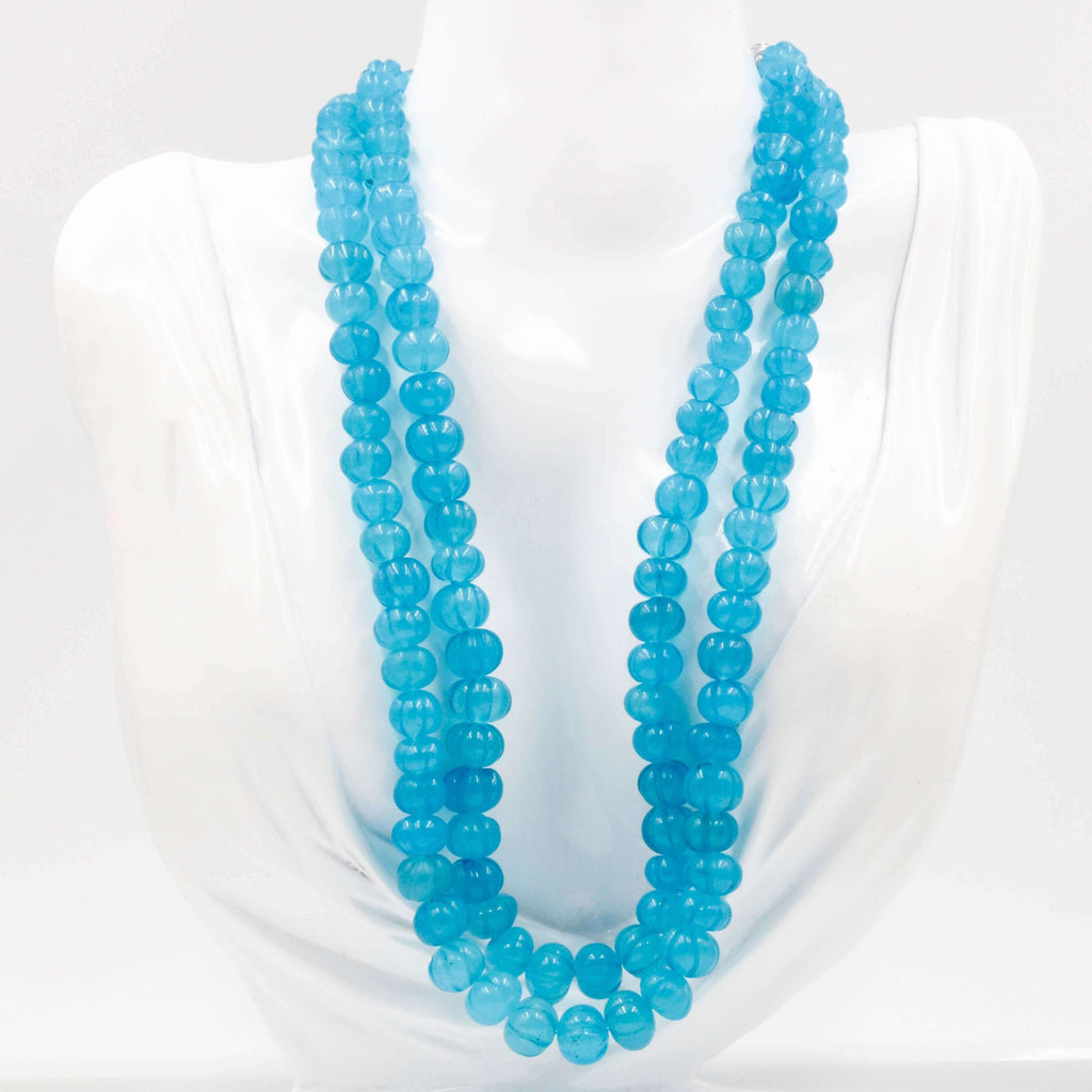 Custom Jewelry Designs: Blue Quartz Necklace Collection