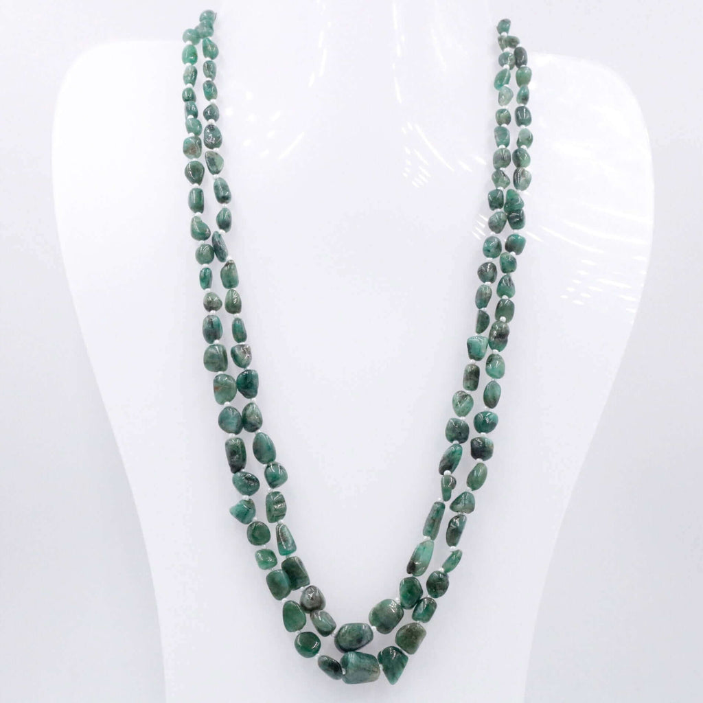 Natural Emerald Nugget Jewelry - Perfect Necklace for Daily Wear