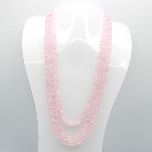 Natural Morganite Beaded Necklace