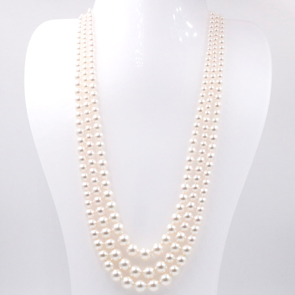 beige Pearl Necklace