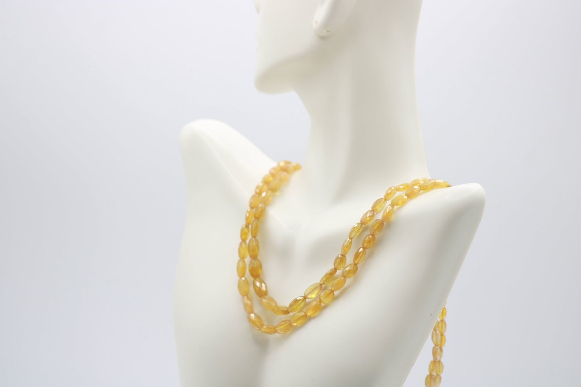 Natural Yellow Sapphire Necklace - Taj Mahal Gems