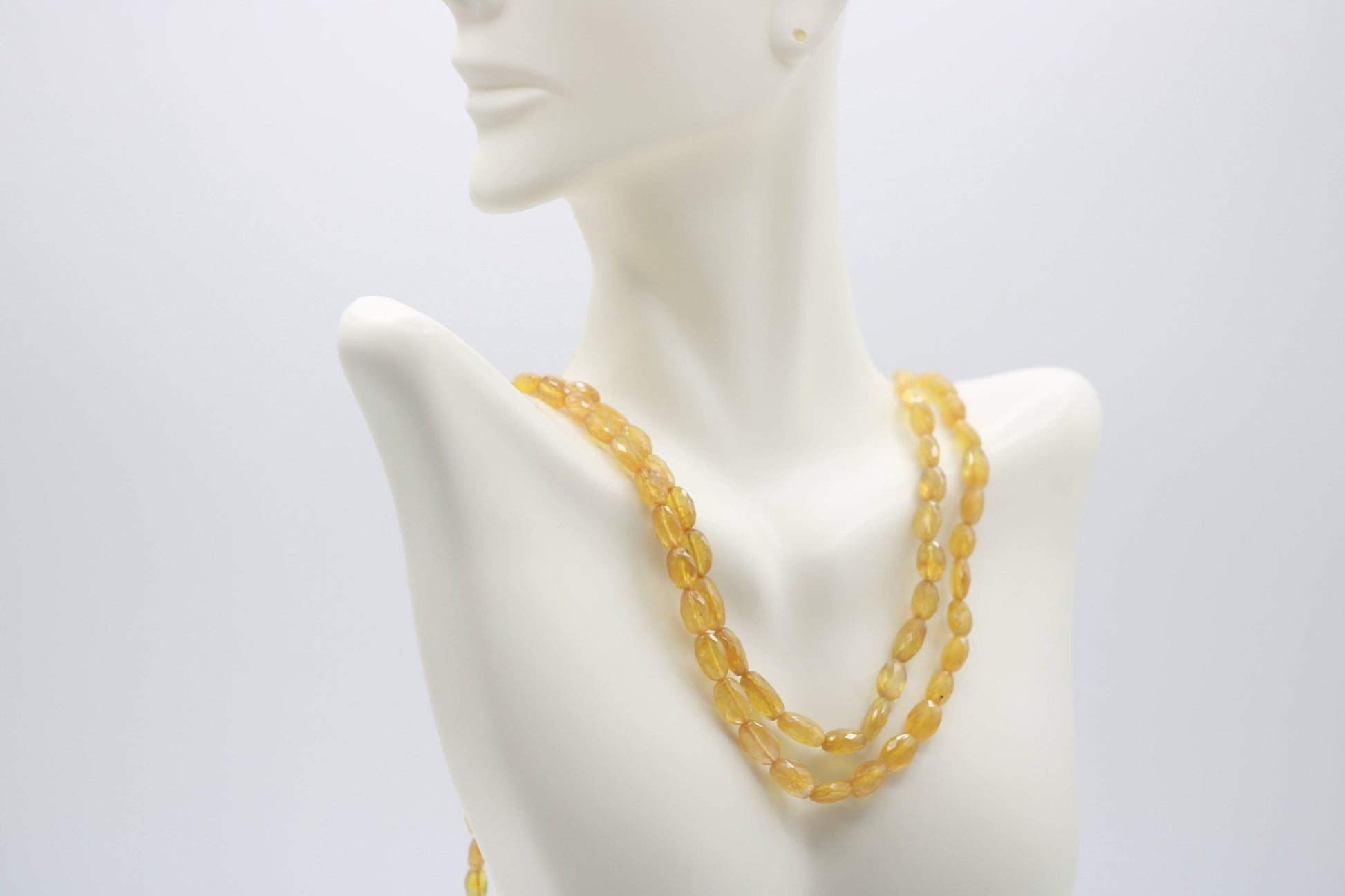 Natural Yellow Sapphire Necklace - Taj Mahal Gems