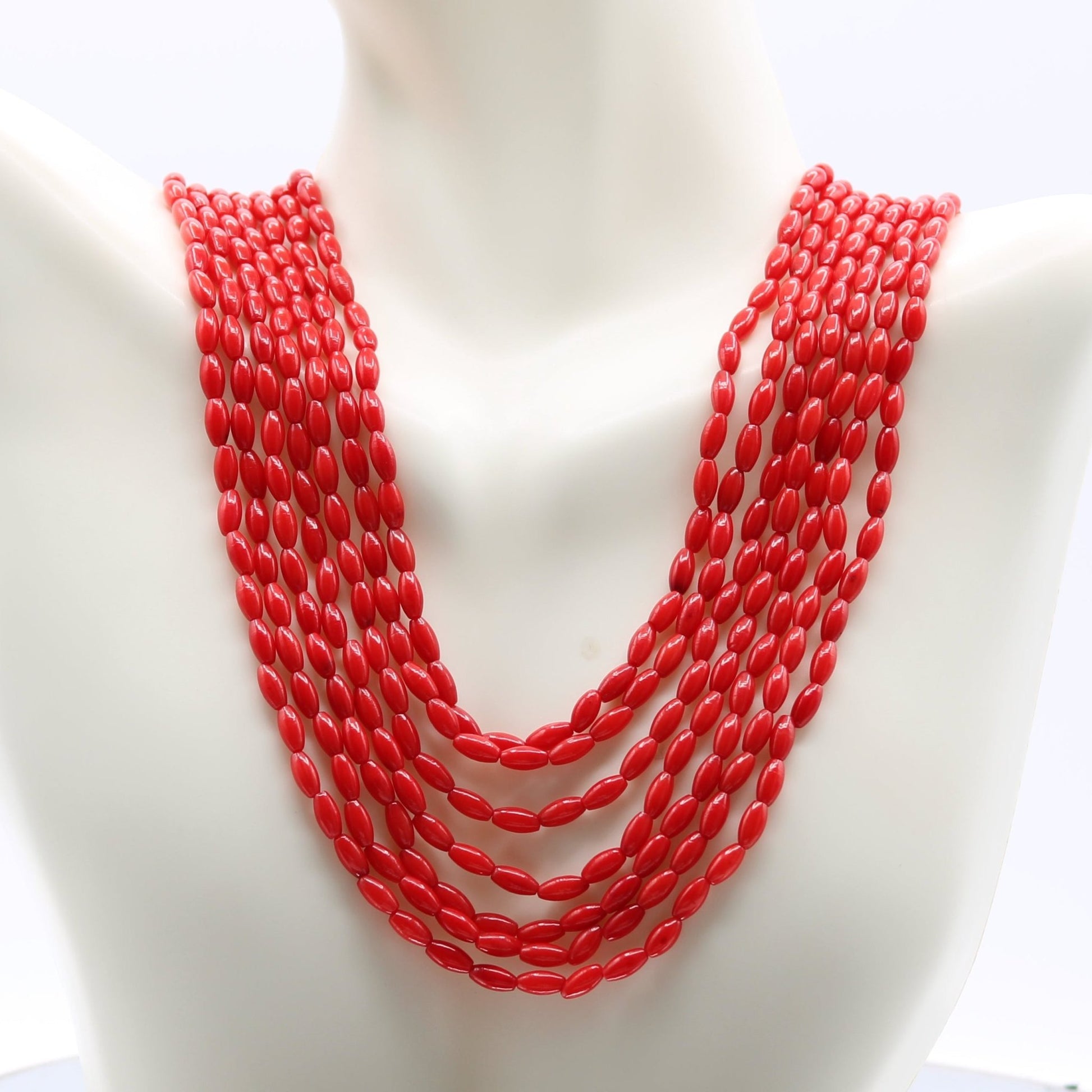 Red Coral Necklace - Taj Mahal Gems