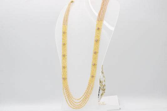 Cubic Zirconia & Pearl Necklace | CZ Beaded Collection