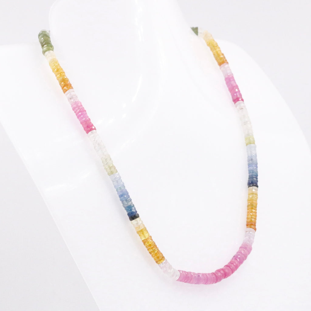 Beaded MultiColor Sapphire Necklace