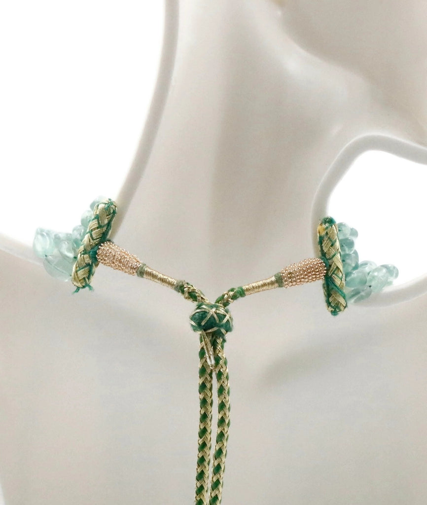 Emerald gemstone necklace, perfect for elegant styles