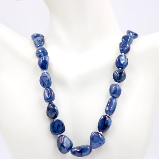Sapphire Nugget Necklace