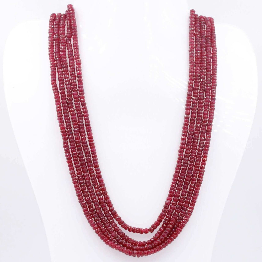 Natural Ruby Jewelry: Indian Necklace Glamour