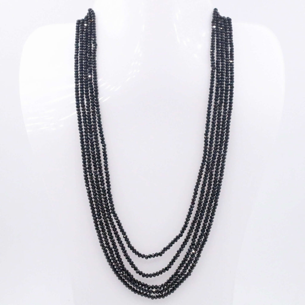 Unique Black Beads Necklace