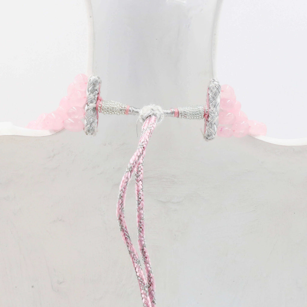 Natural Rose Quartz Jewelry: Long & Layered Necklace