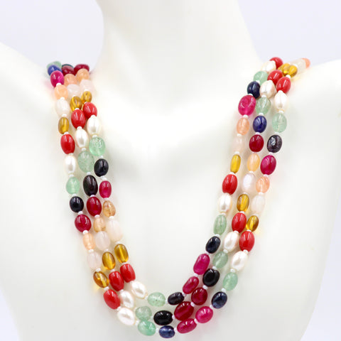 Navrathna Beaded Necklace