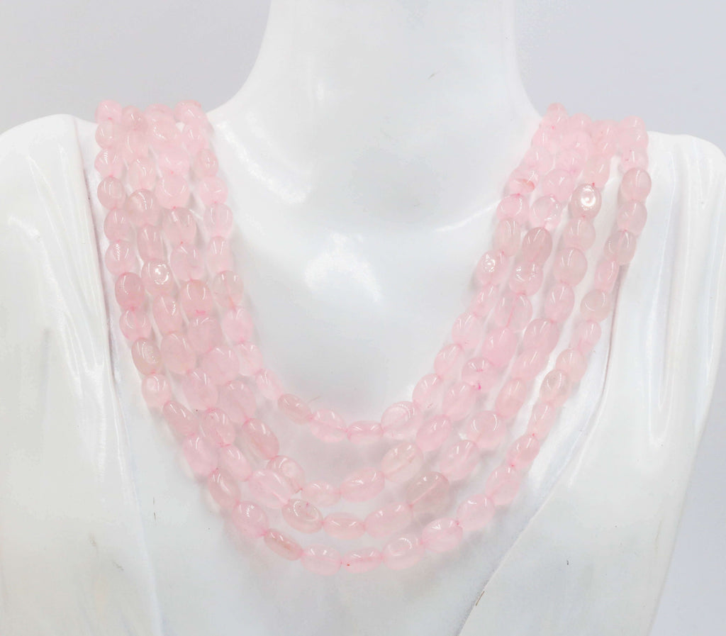 Pink Gemstone Layered Necklace