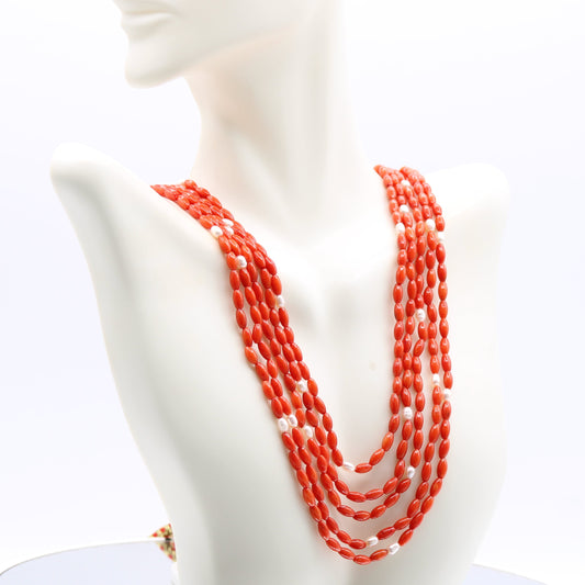 Taiwan Coral with Fresh Water Pearl