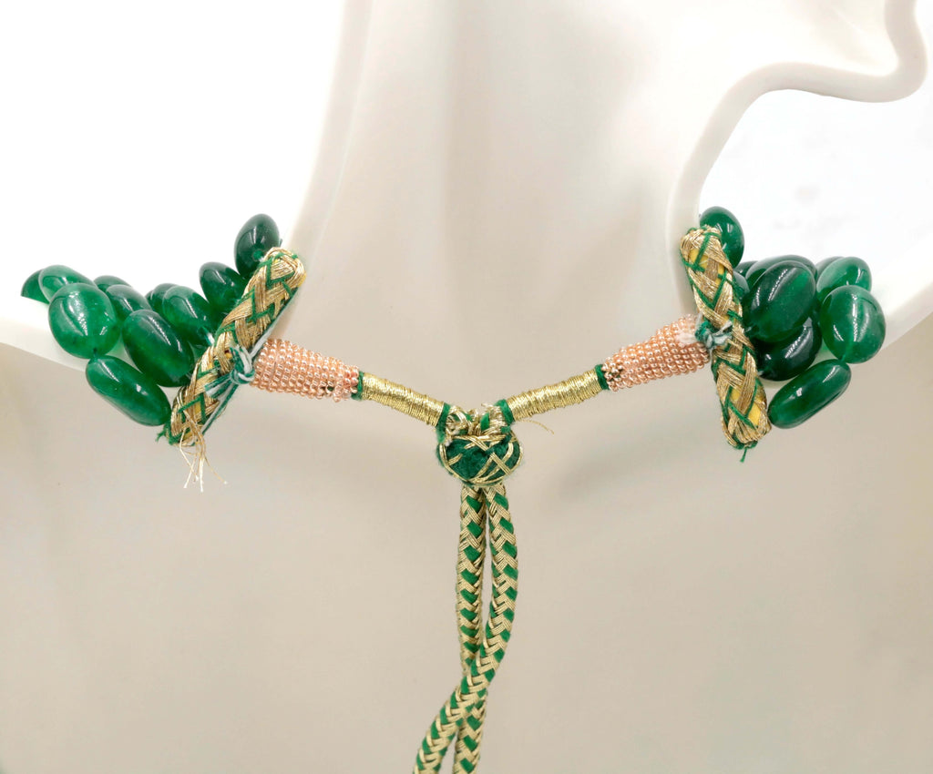 Natural Gemstone Beads: Green Quartz Delight