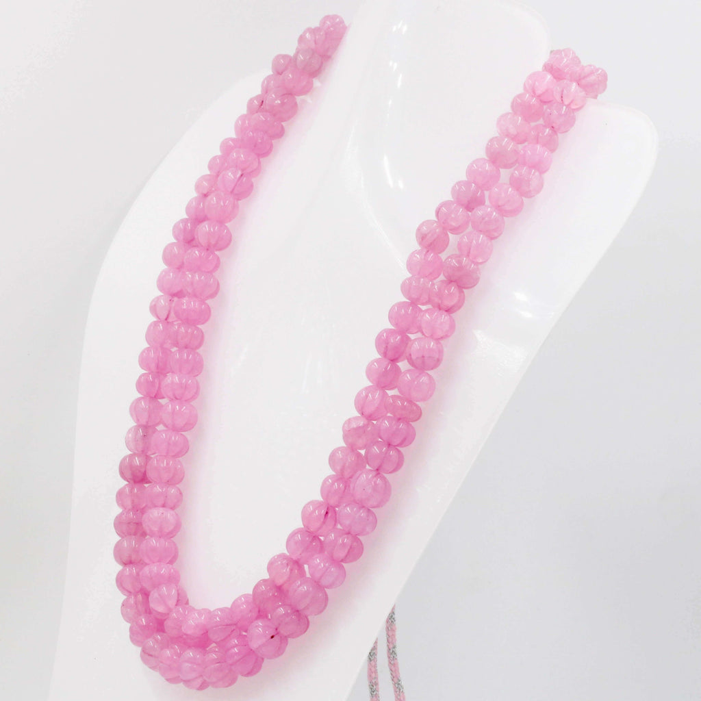 Pink Quartz Jewelry with Long & Layered Necklace
