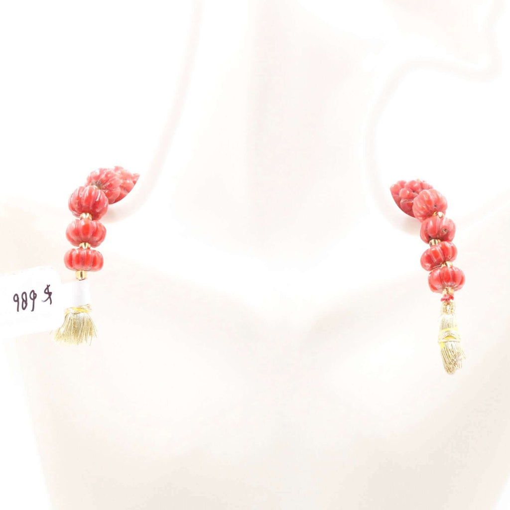 Hand Crafted Coral Bead Necklace