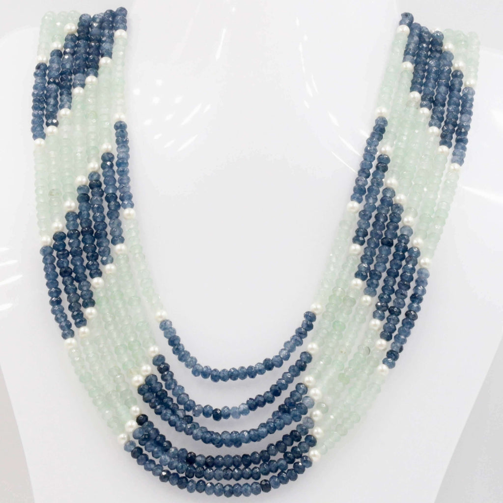 Green and Blue Quartz Jewelry from India