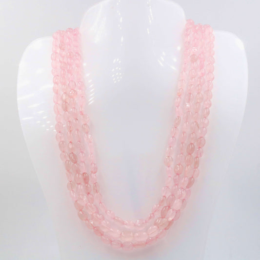 Layered Pink Quartz Jewelry Design