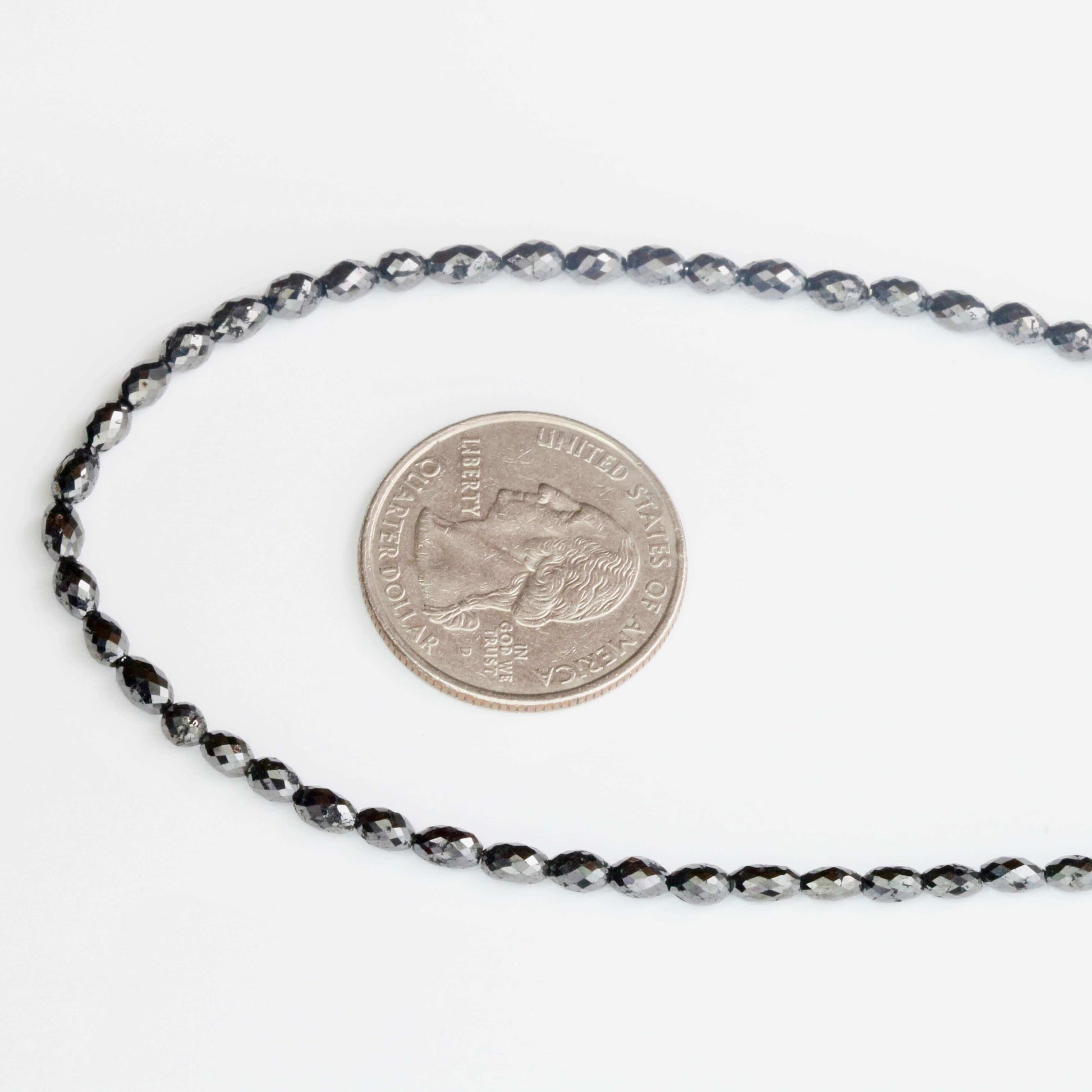 Size of Black Diamond Beads for DIY Jewelry