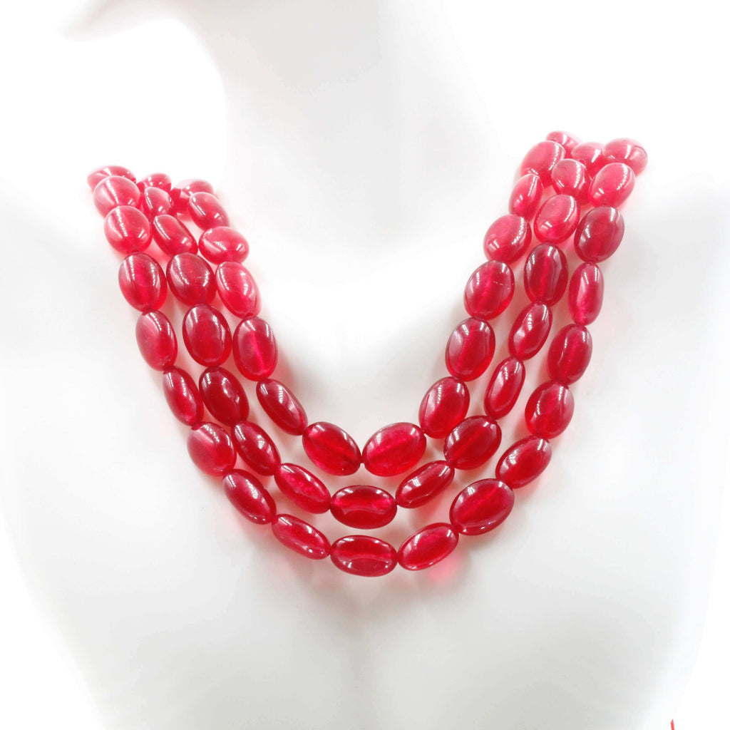 Red Quartz Beaded Strand: Crafting Essentials