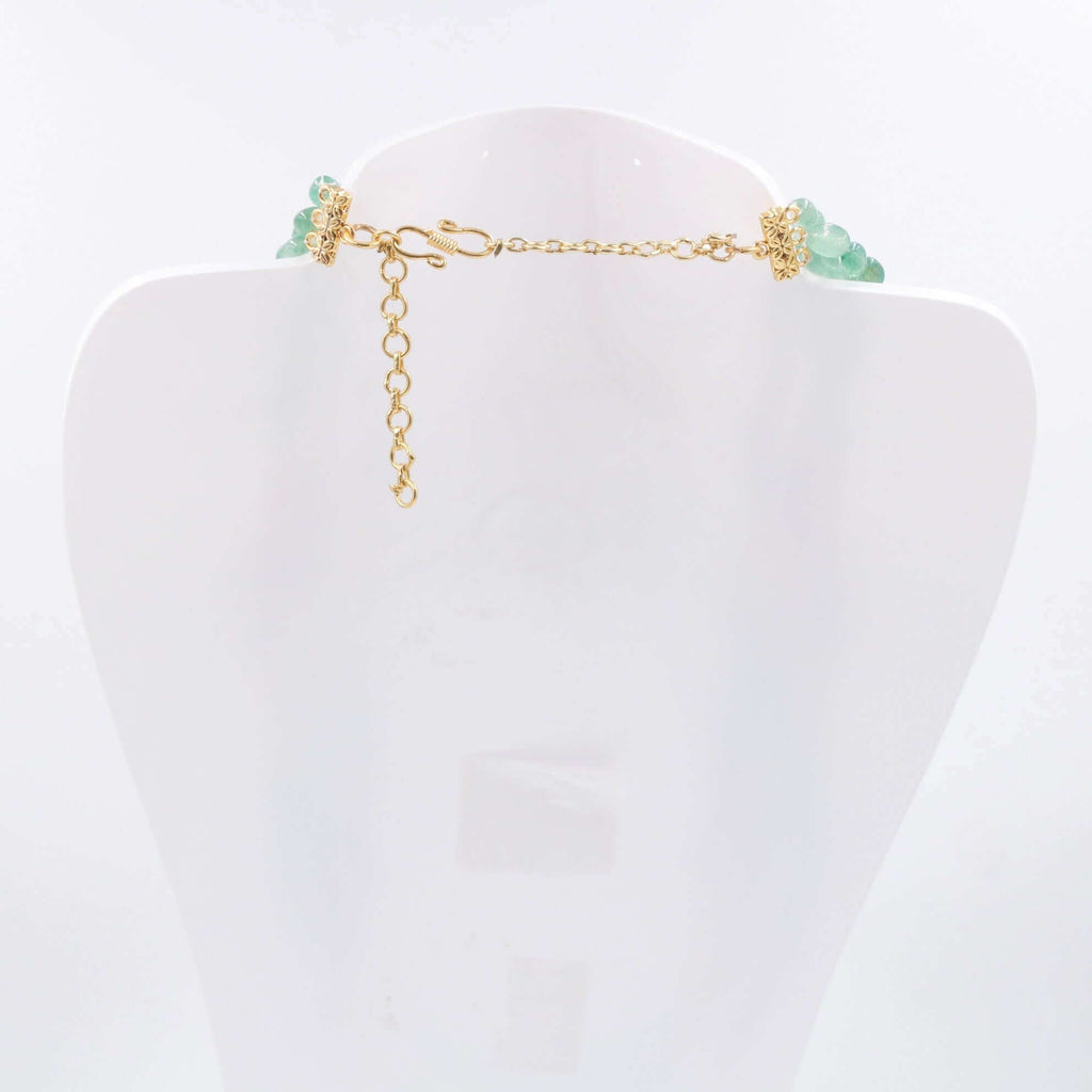 Aventurine Quartz & Pearl Jewelry - Indian Necklace