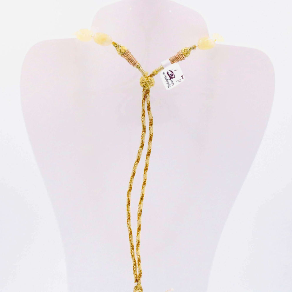 Layered Heliodor Necklace: Elegant Yellow Hues