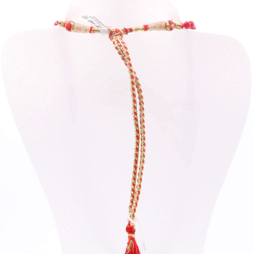 Indian Style Ruby Beaded Necklace