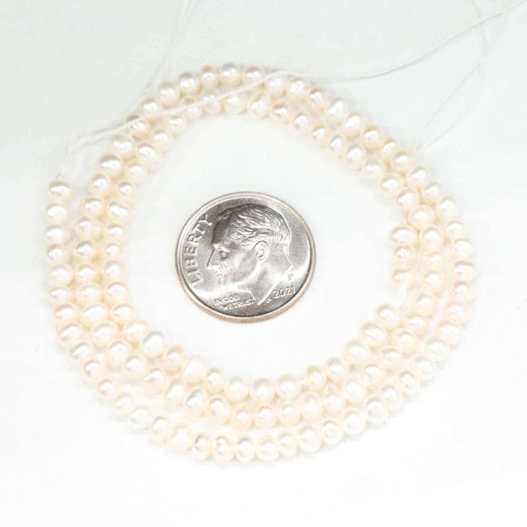 Unfinished Beaded Fresh Water Pearl Strand for Crafts
