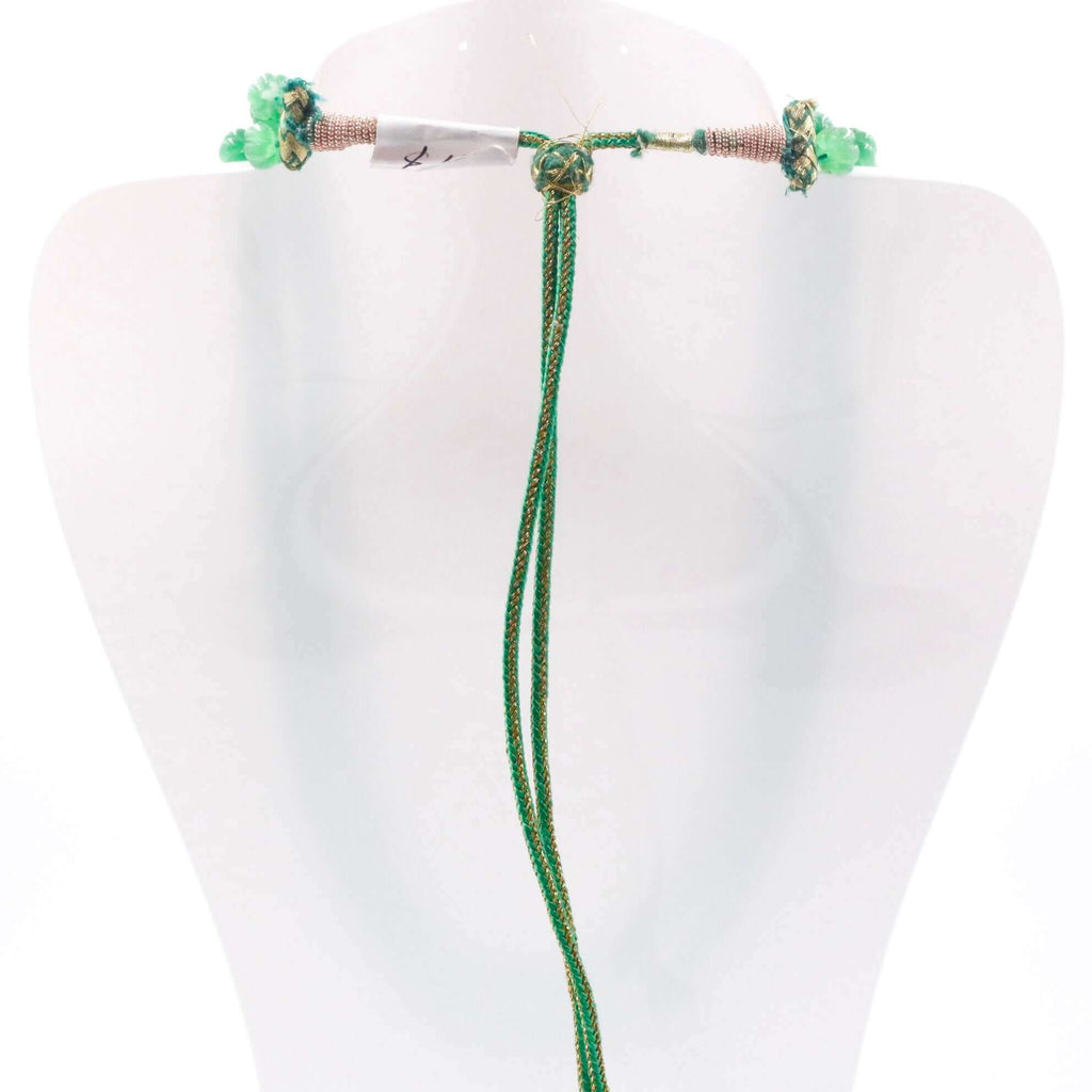 Green Quartz Necklace with Indian Style for Indian Saree/Sari