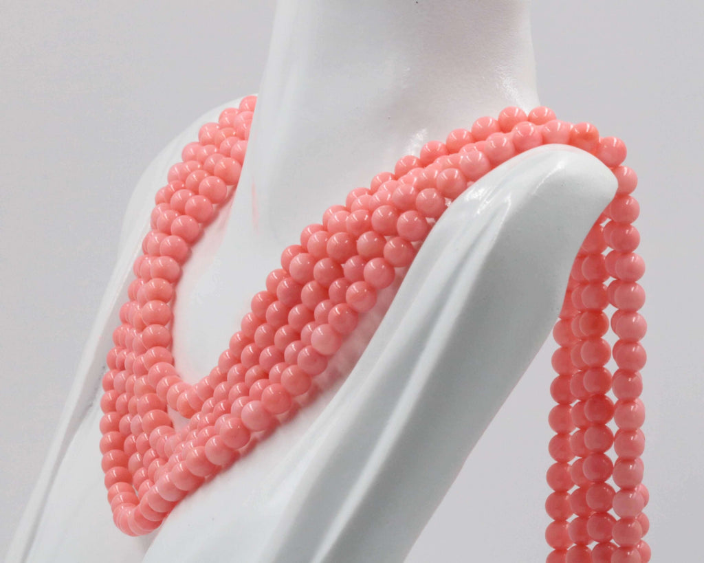 Organic Pink Coral Layered Necklace
