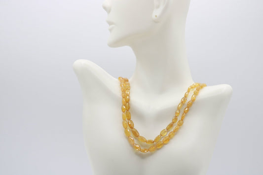 Natural Yellow Sapphire Necklace - Taj Mahal Gems