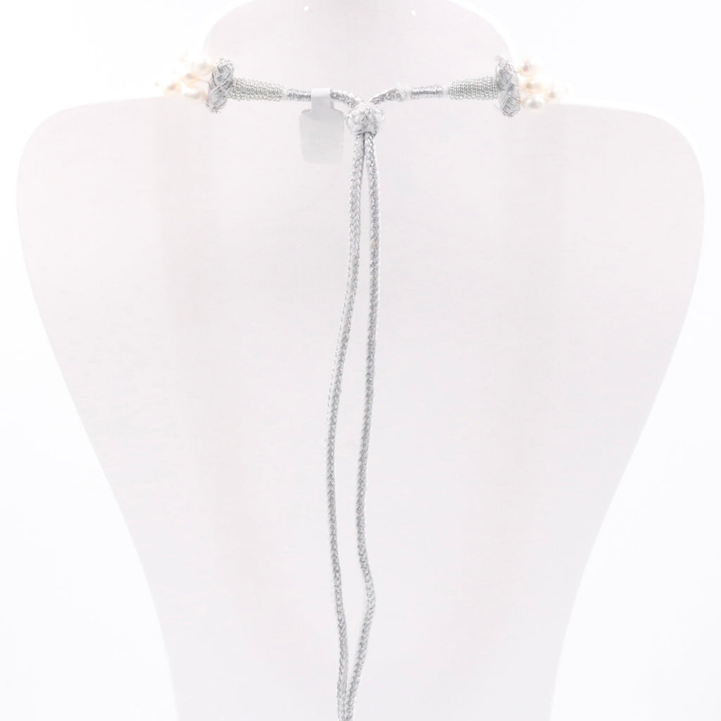 Long Layered Necklace with Shaded Fresh Water Cultured Pearls