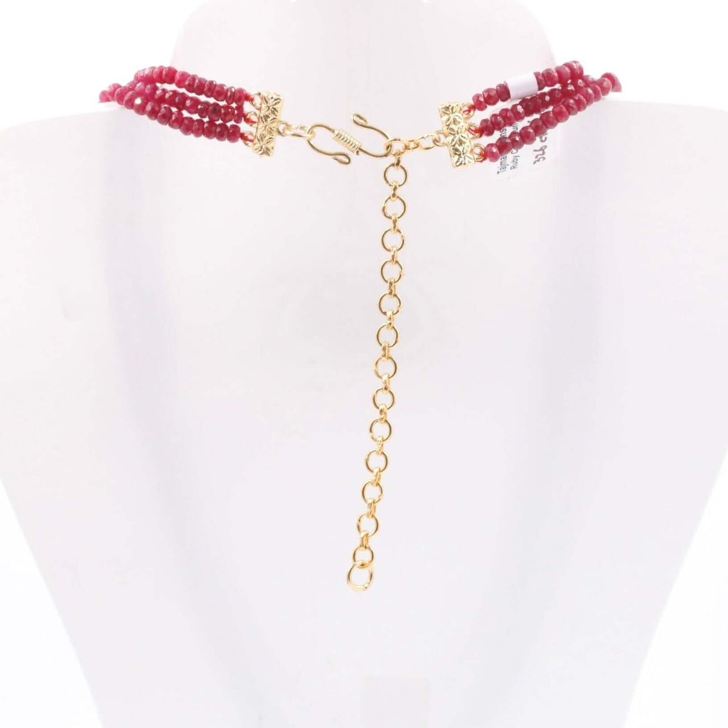 Natural Ruby Necklace: Exquisite Genuine Gemstone