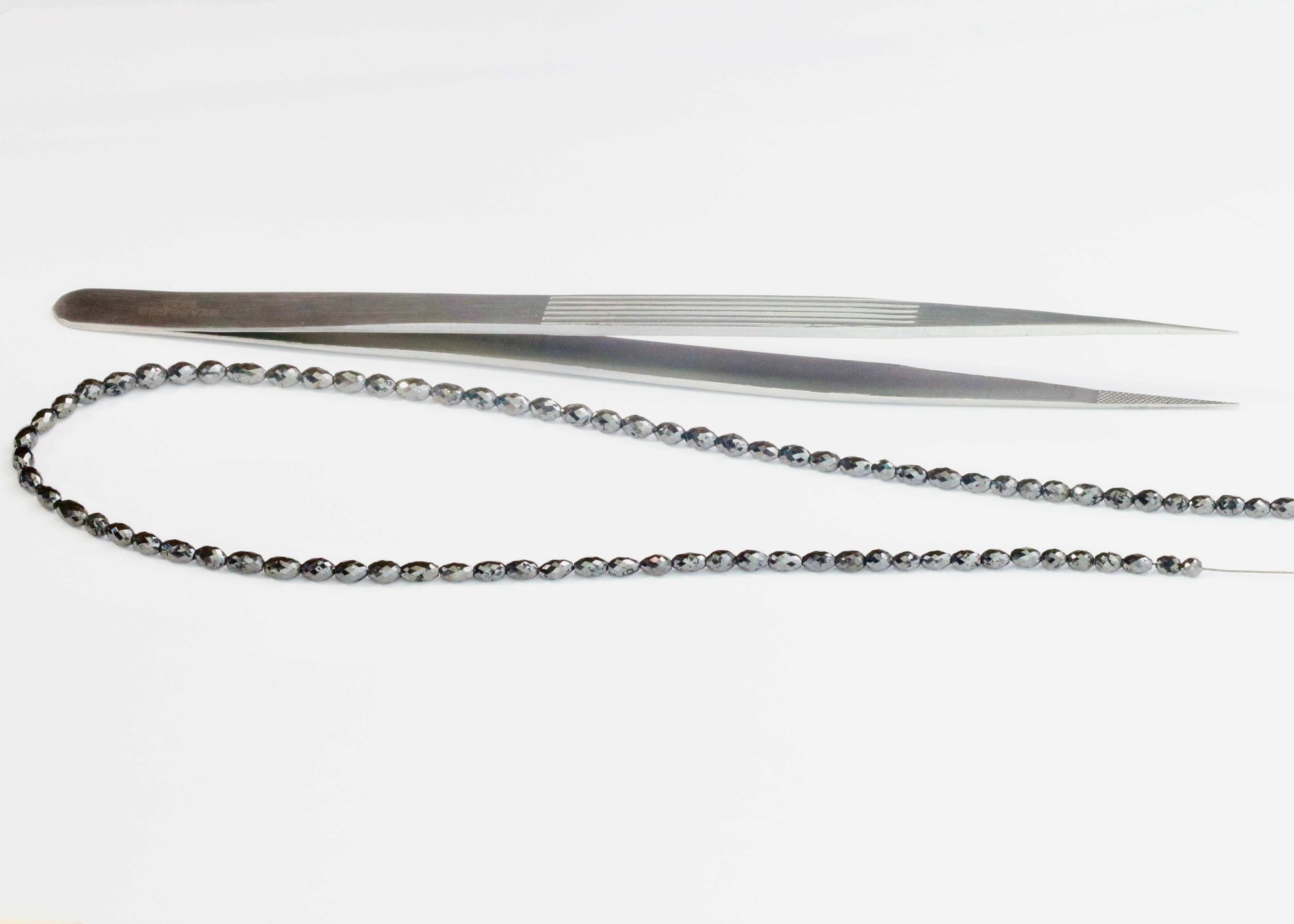 Black Diamond Bead Necklace Collection for DIY Jewelry Crafting