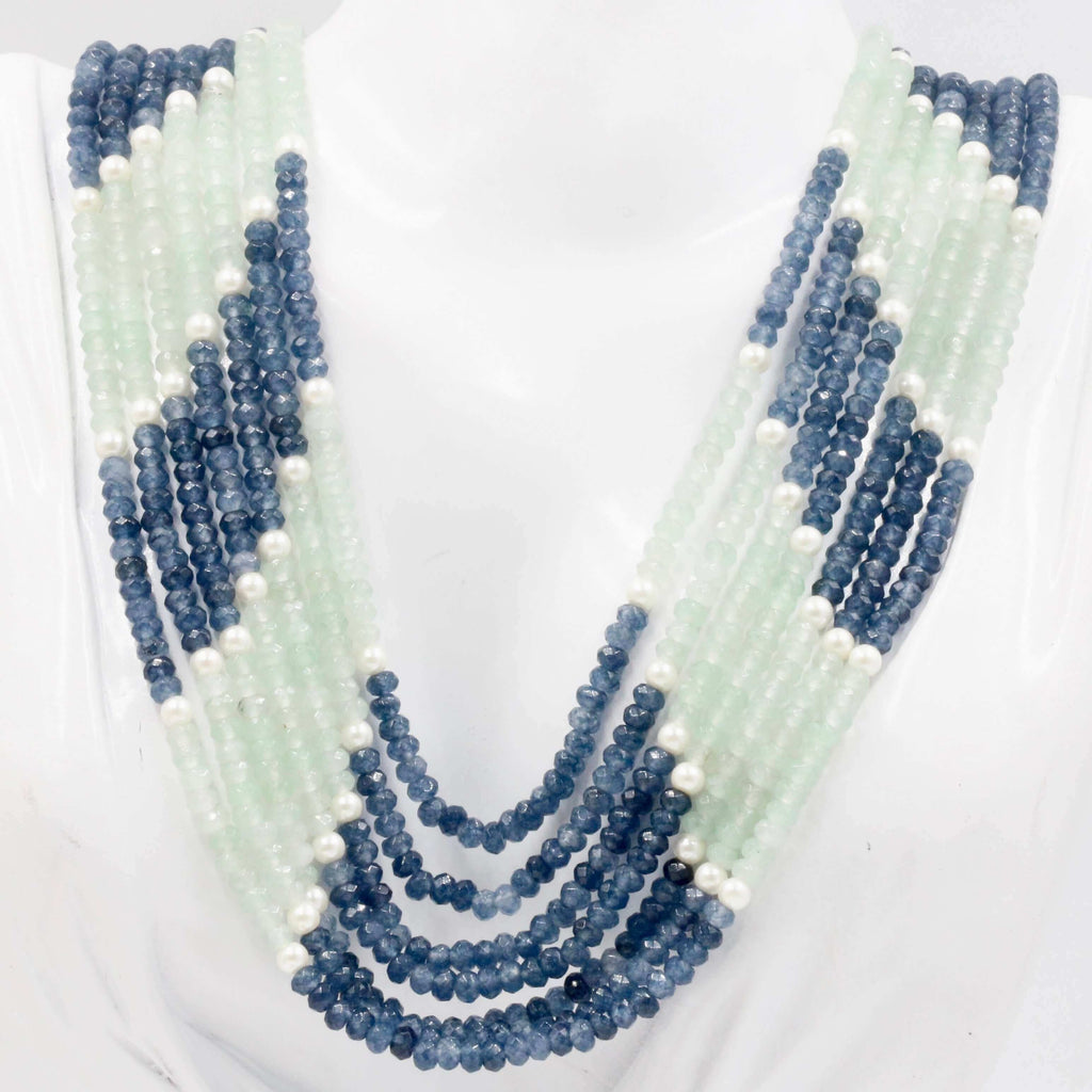 Layered Sarafa Quartz Necklace Design