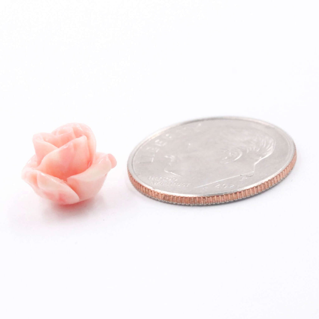 DIY Jewelry Supplies: Pink Composite Coral Flower Gemstone for Custom Creations